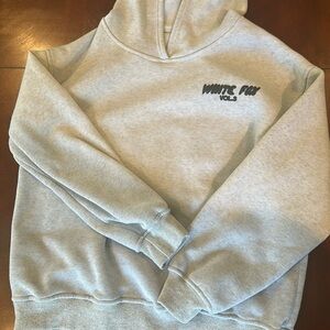 White Fox Vol. 3 Grey and Black hoodie